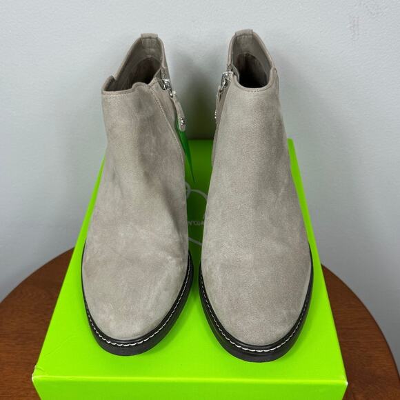 New Sam Edelman Pryce Ankle Bootie in Putty Suede Women's Size 10 - Picture 2 of 10